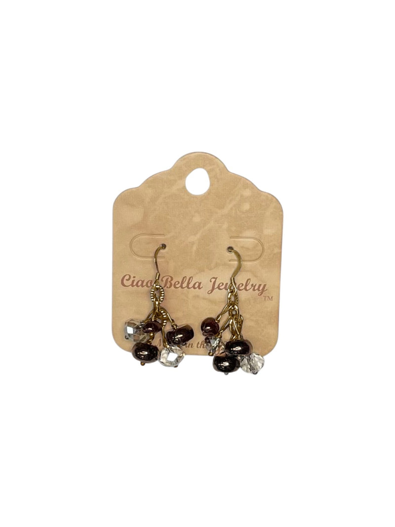 Handmade Gemstone Cluster Earrings, Dangle Earrings, Unique Jewelry Gifts