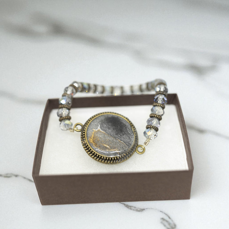 Go Gray Crystal Cancer Awareness Bracelet