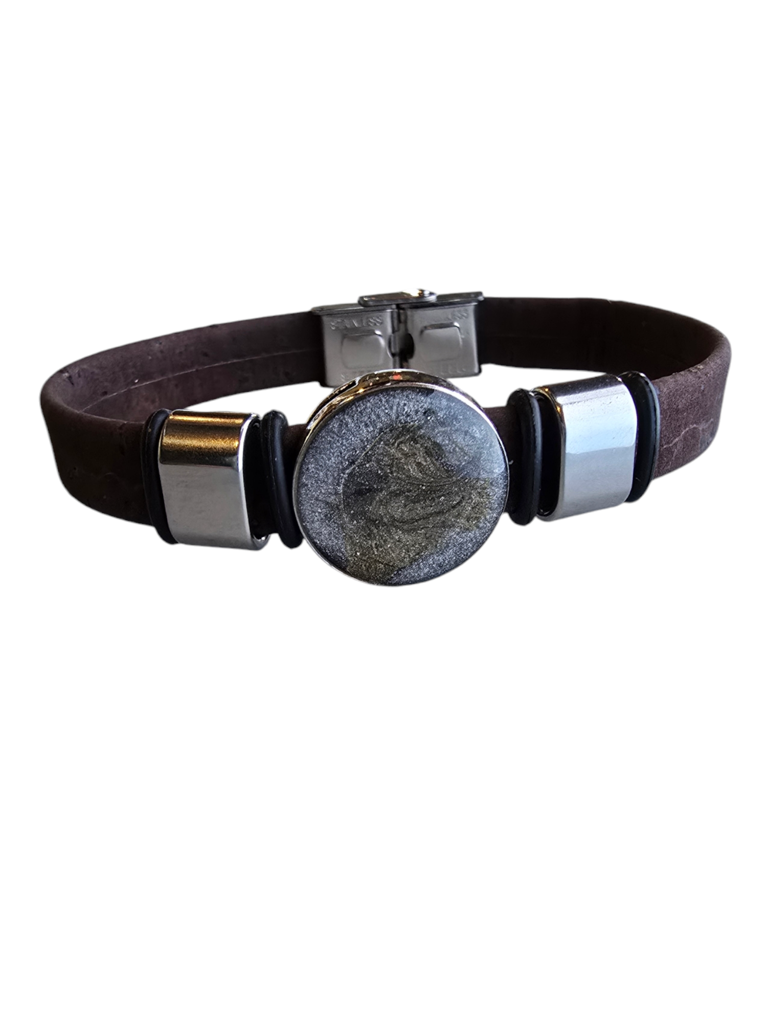 Michelle Marie's Unisex Sustainable Cork Bracelet | Go Gray for Brain Cancer | Charity Bracelet | Made in the USA