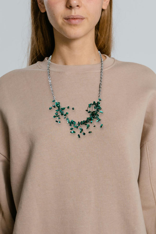Malachite Spray Necklace