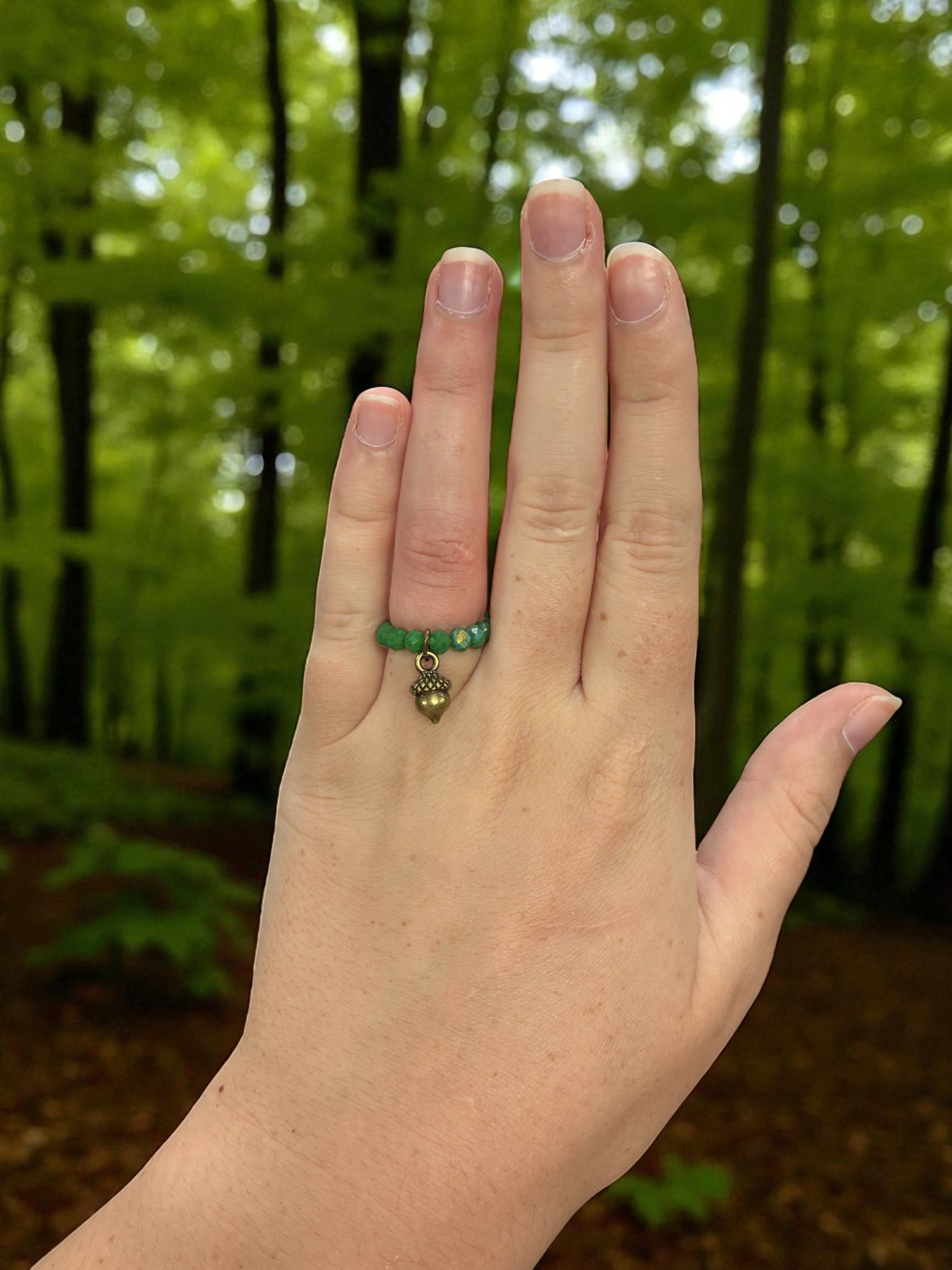 Beaded Stretch Rings with Charms: Handmade Jewelry for Every Style