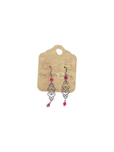 Silver Filigree Dangle Earrings | Gemstone & Crystal Earrings
