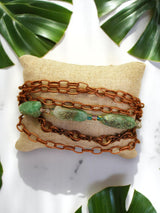Gemstone Multi-stand Chain Bracelet