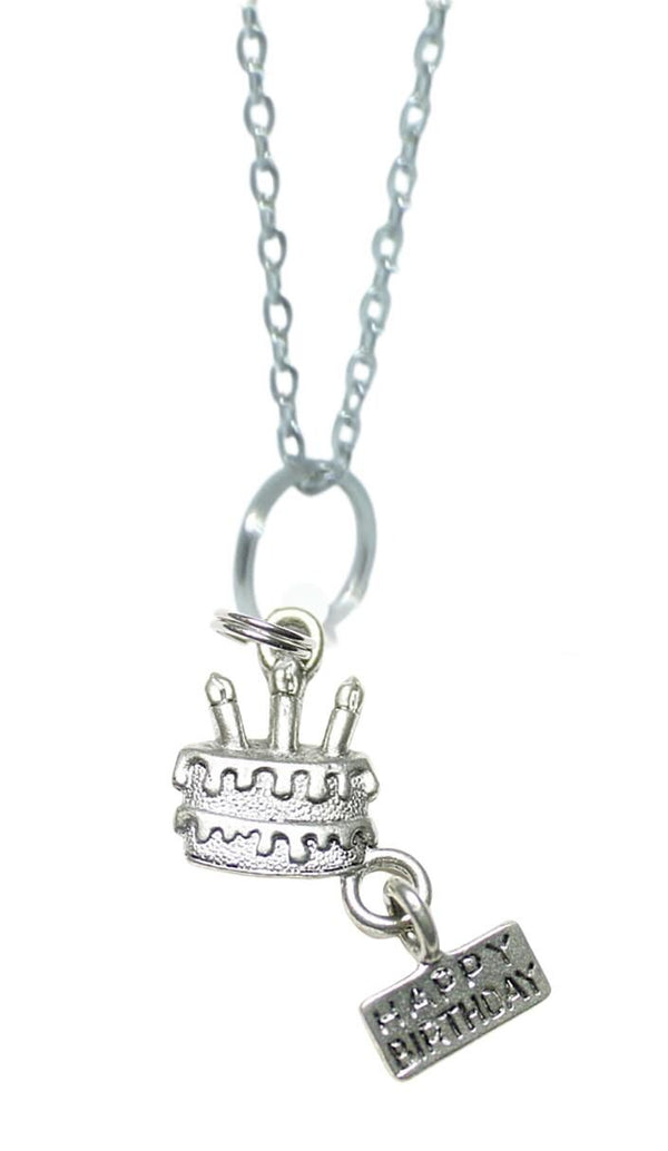 Birthday Cake Charm Necklace