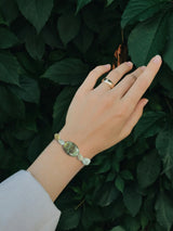 Labradorite Bracelet, Gemstone Bracelet, Iridescent Stone Jewelry