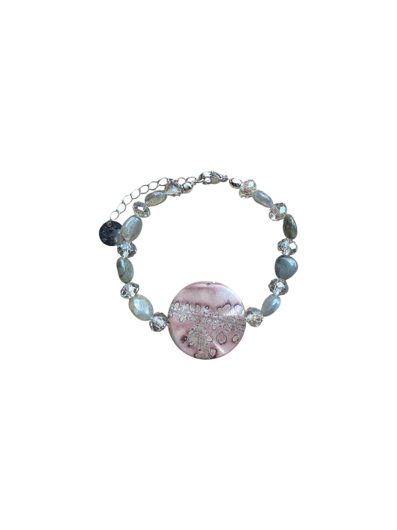 Leopard Jasper Bracelet, Gemstone Bracelet, Natural Stone Jewelry