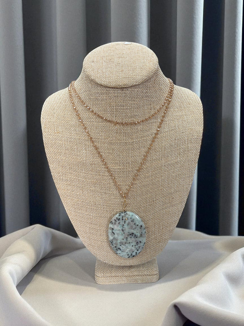 Lotus Jasper Heart Necklace | A Symbol of Love and Purity