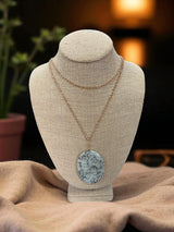 Lotus Jasper Heart Necklace | A Symbol of Love and Purity