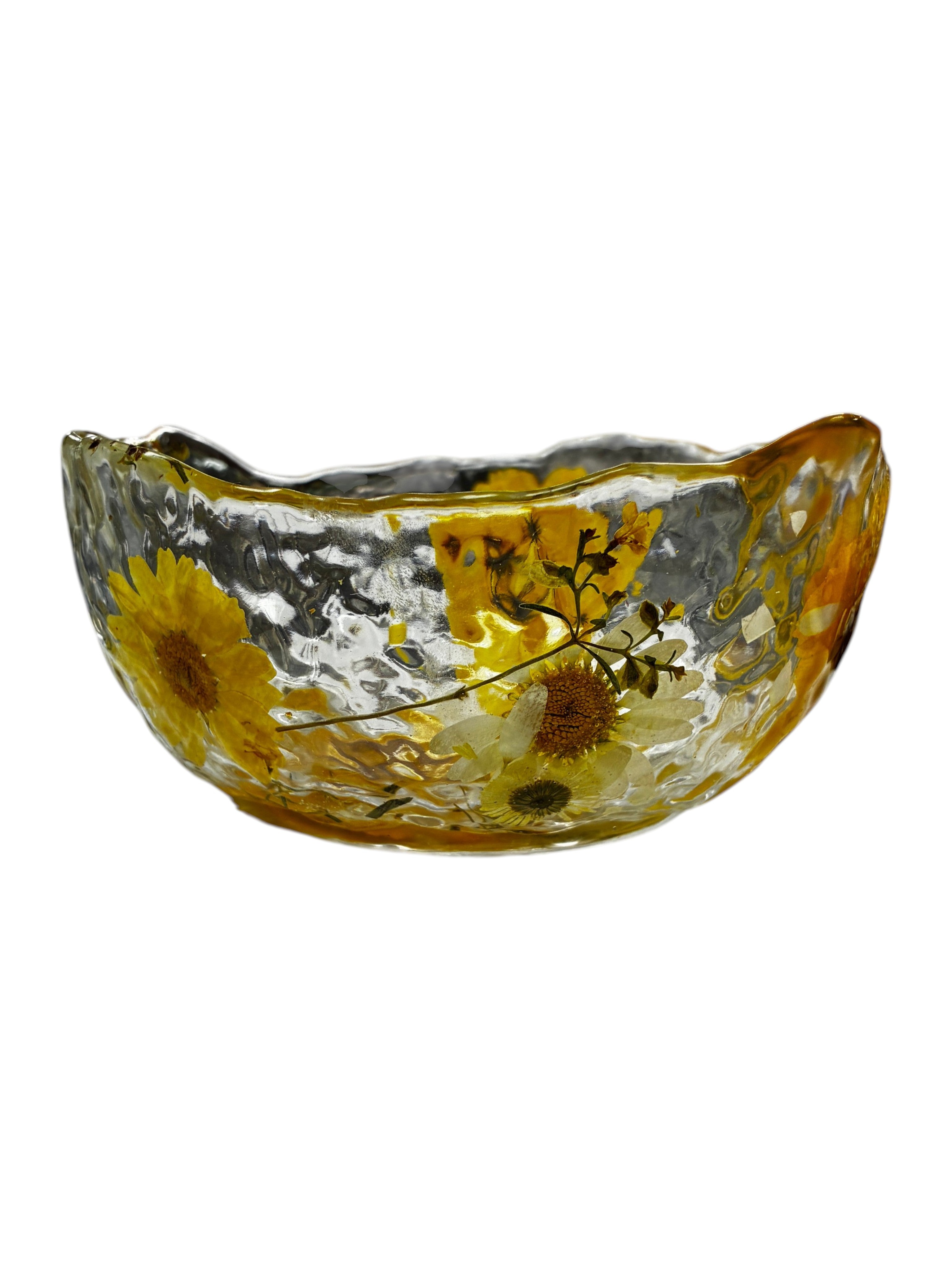 Pressed Flower Resin Art Bowl