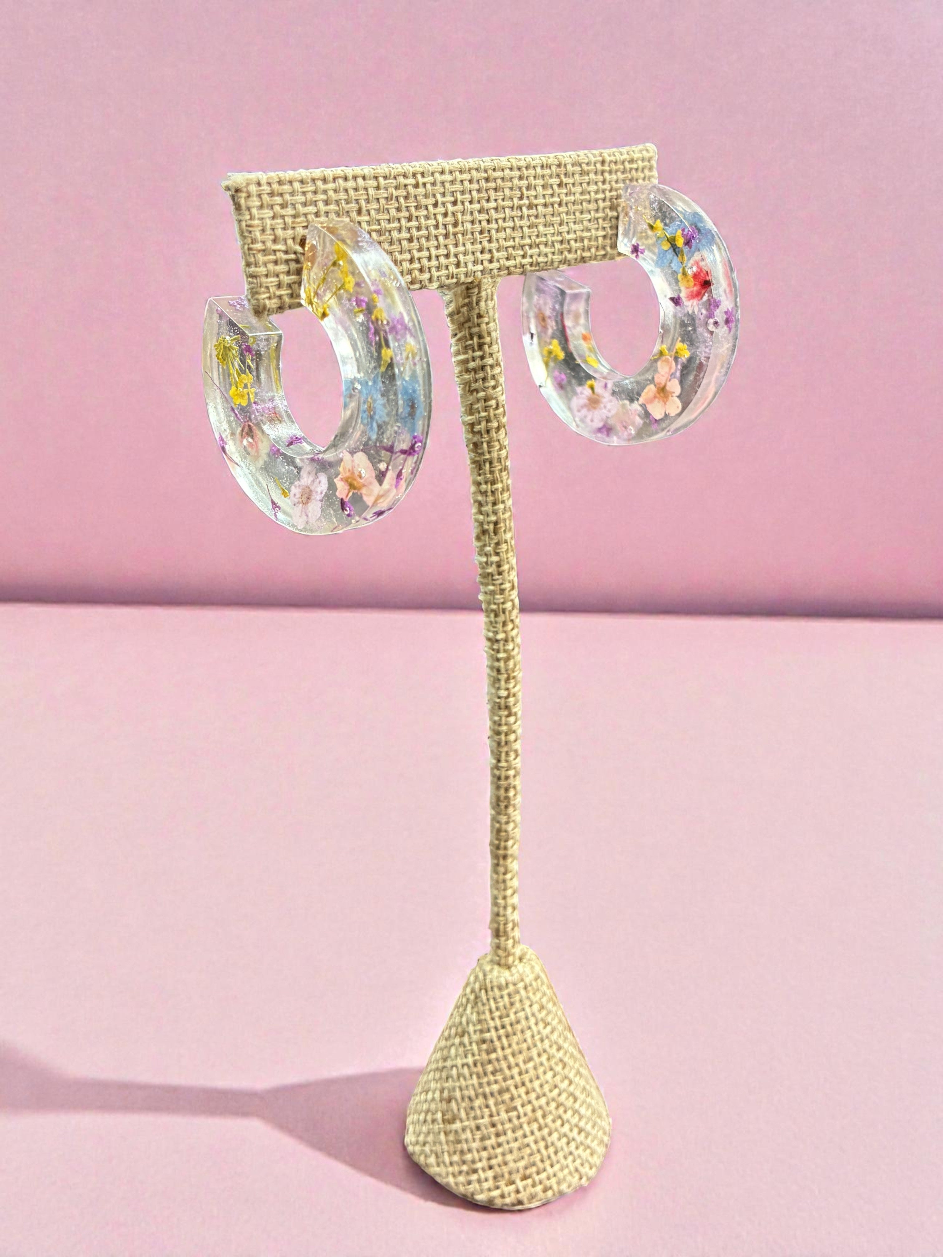 Eternal Bloom Drop Resin Earrings