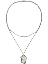 Cosmic Flow Long Layered Agate Necklace