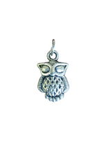 Versatile Silver Owl Charm with Split Ring | DIY Jewelry