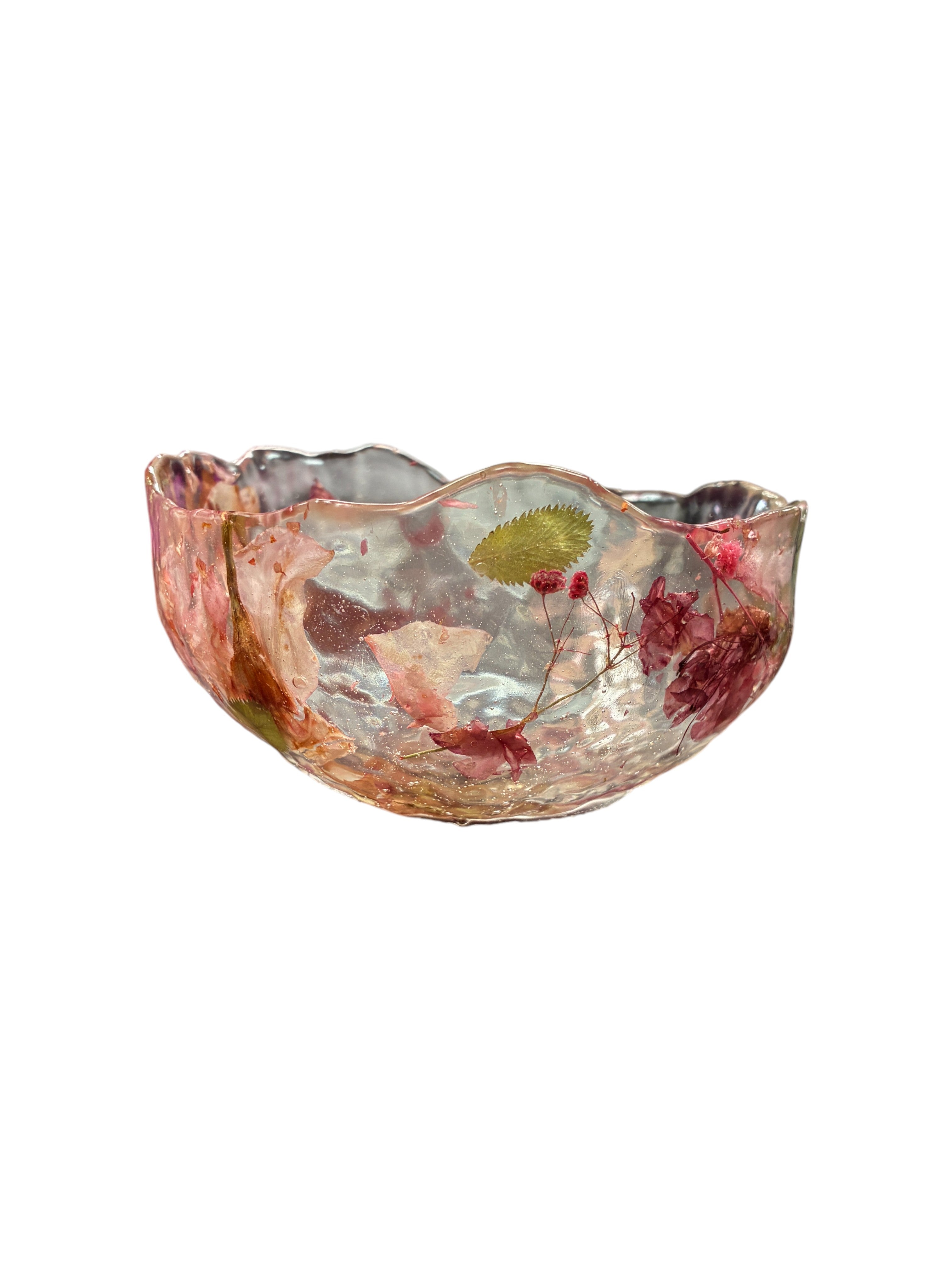 Pressed Flower Resin Art Bowl