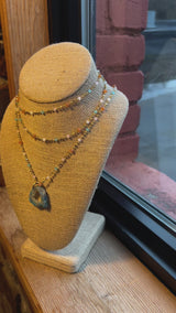 Blue Agate Druzy Necklace | A Stunning Blend of Colors and Textures