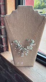 Gemstone Starlight Spray Statement  Necklace - Amethyst, Malachite, Amazonite