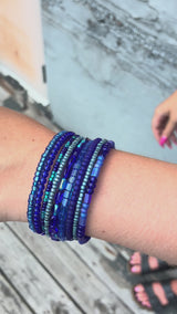 Elegant Blue Murano Glass Jewelry Set | A Touch of Timeless Sophistication