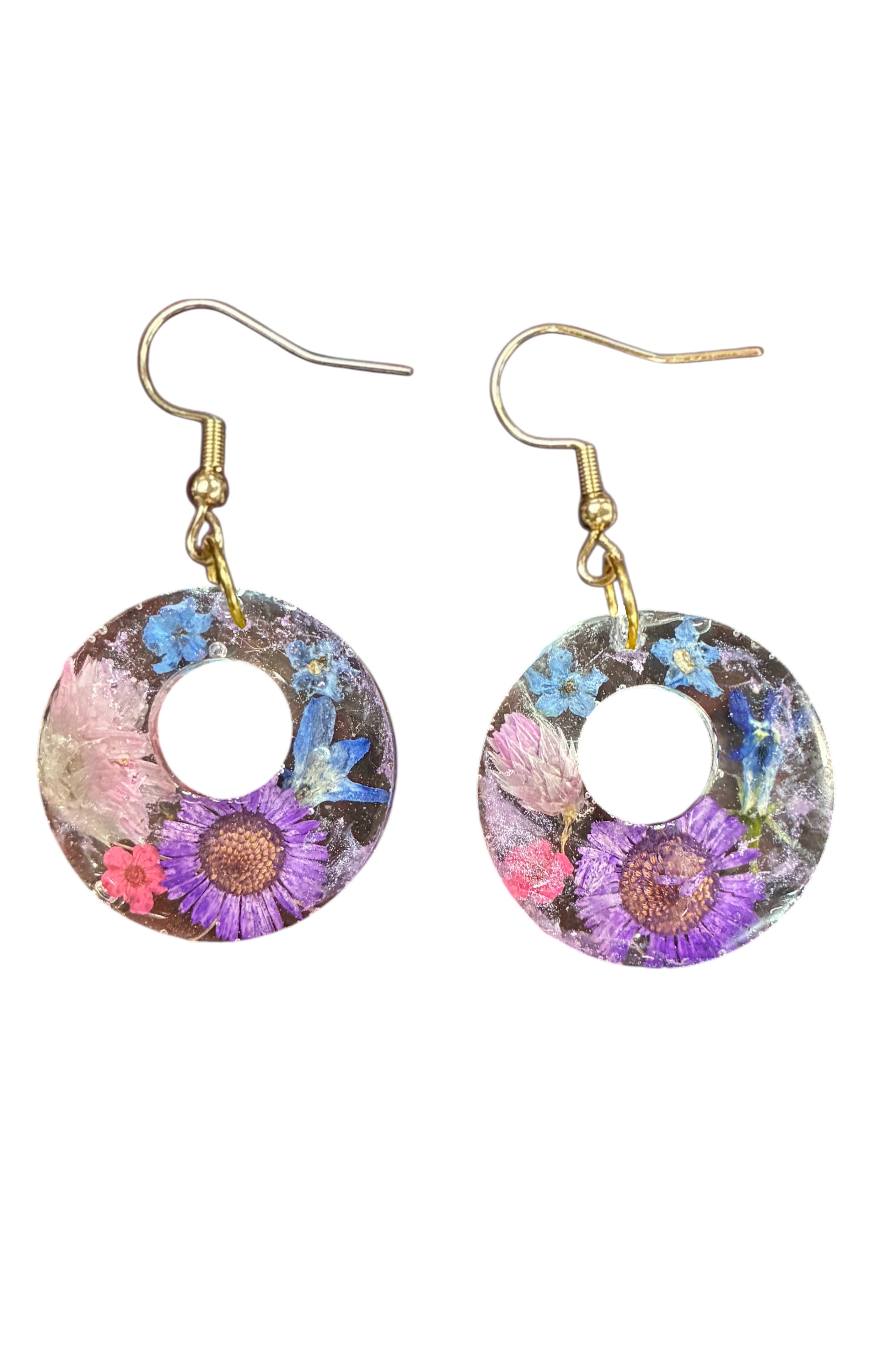 Eternal Bloom Drop Resin Earrings