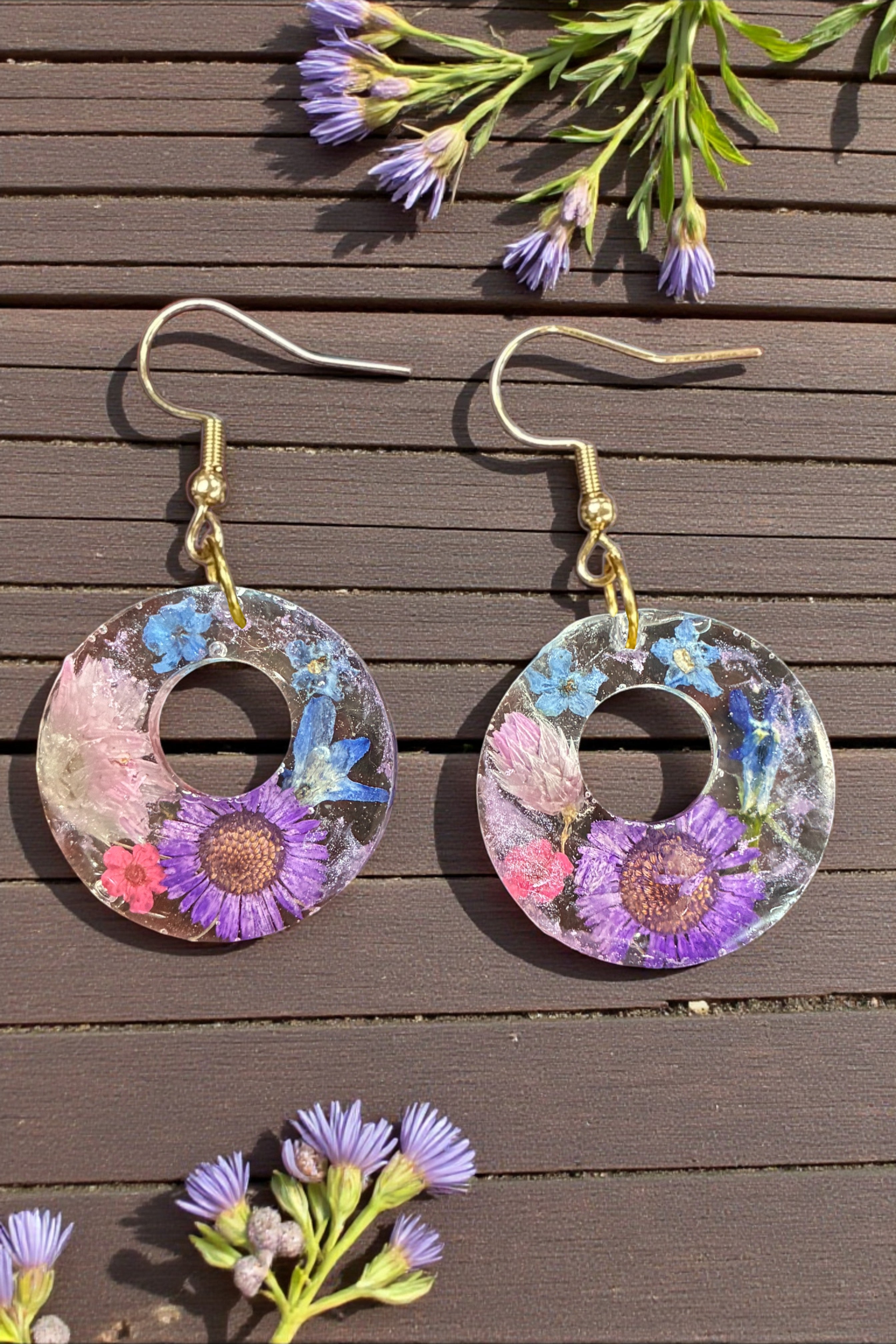 Eternal Bloom Drop Resin Earrings