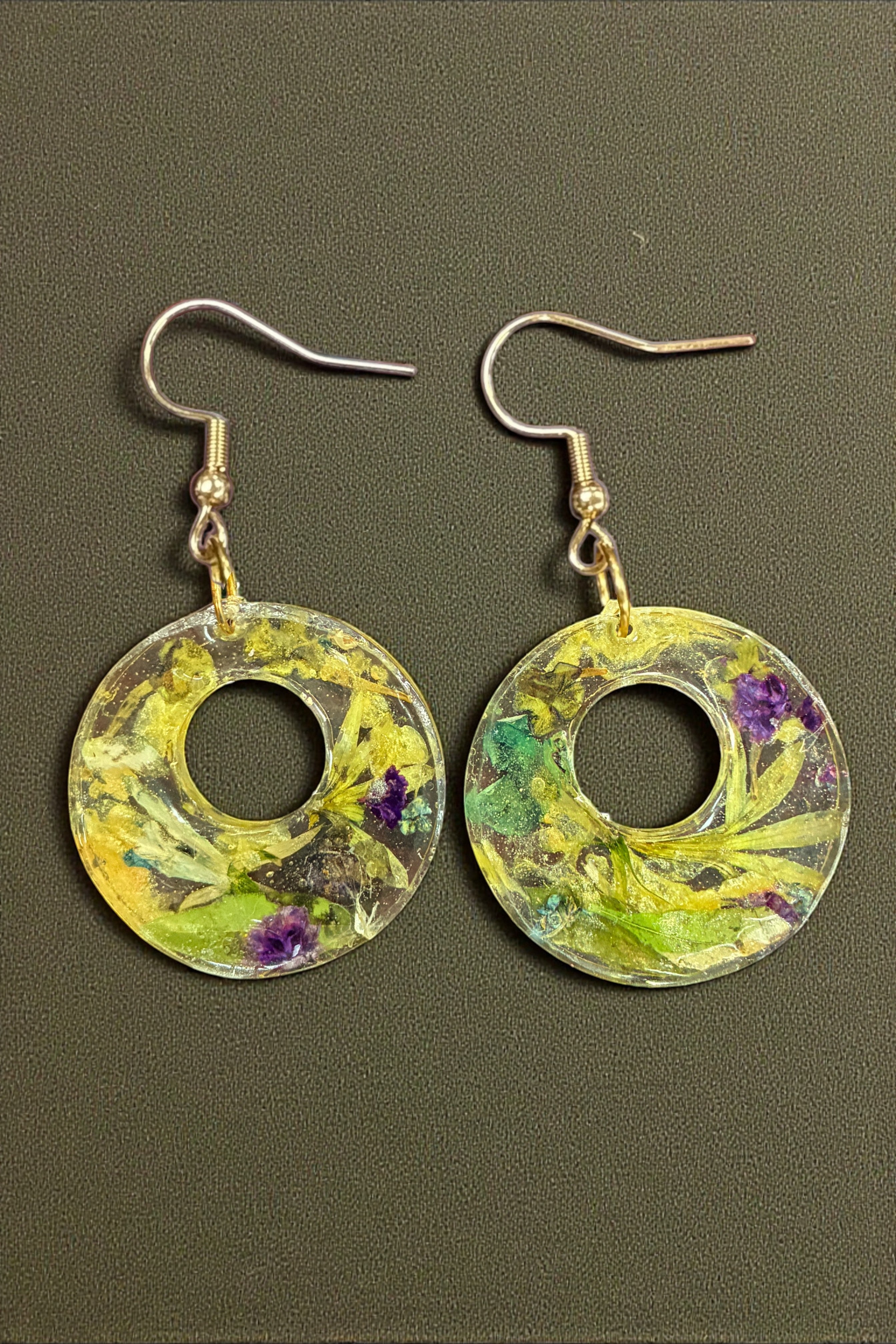 Eternal Bloom Drop Resin Earrings