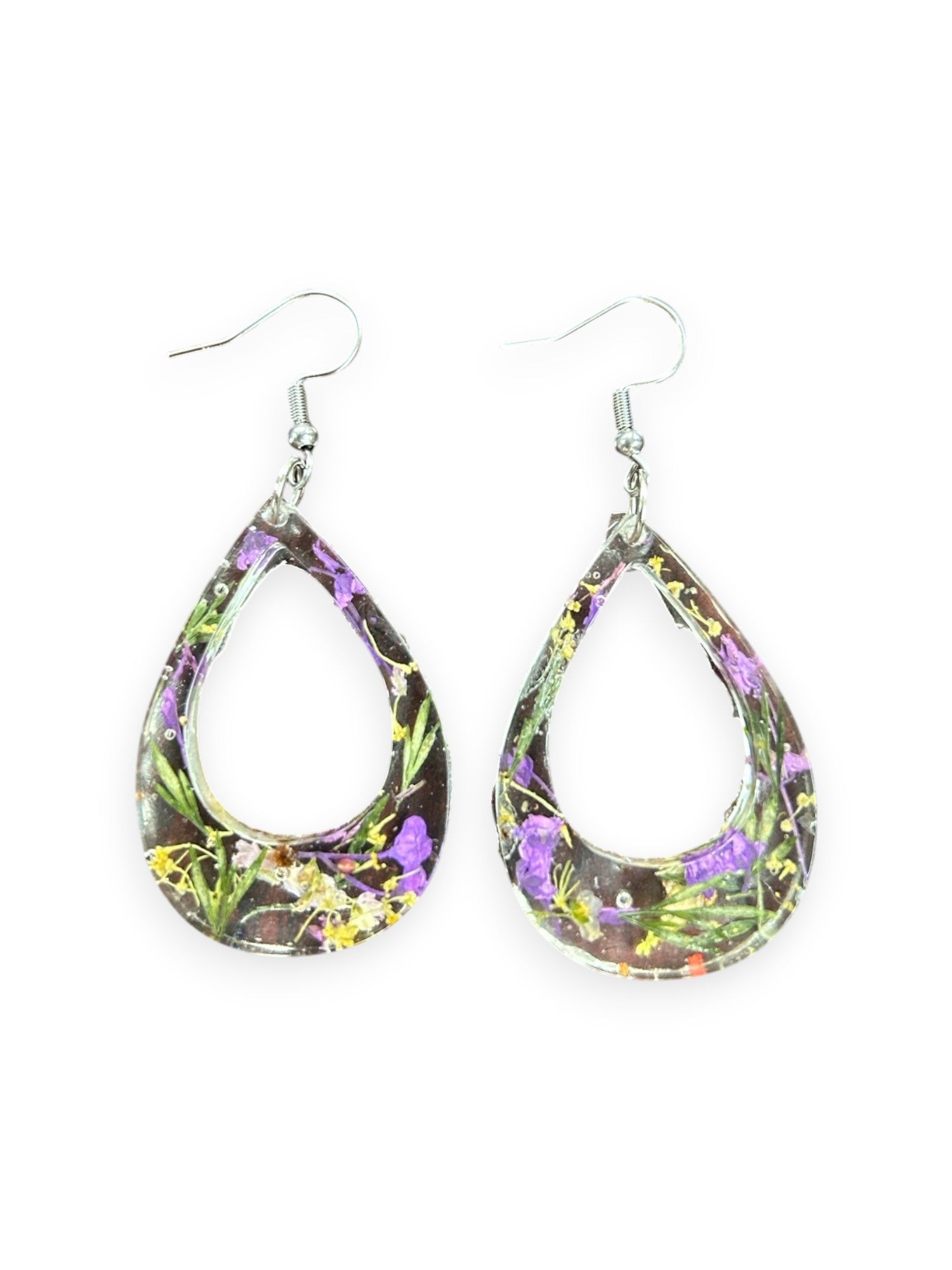 Eternal Bloom Drop Resin Earrings