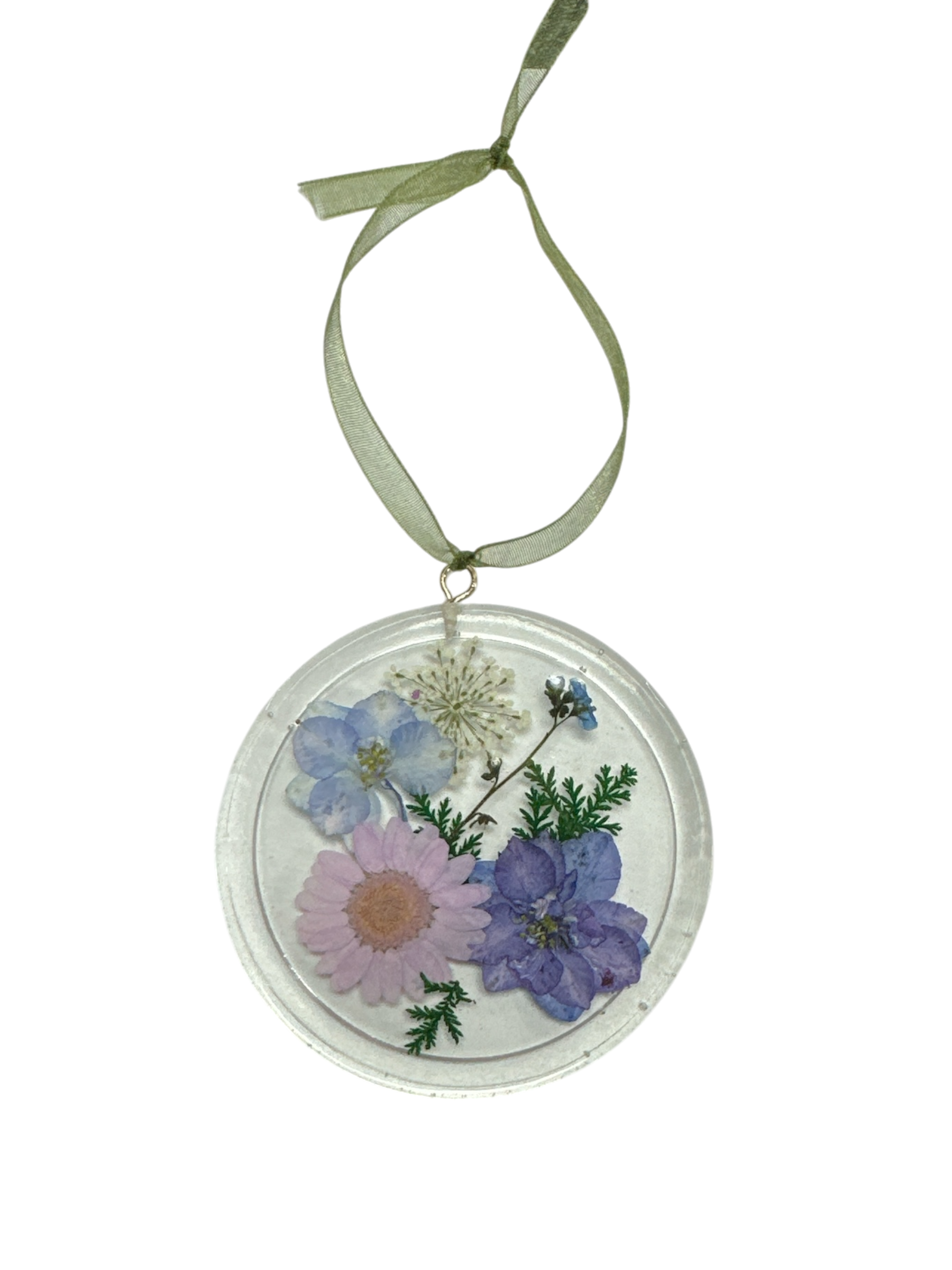 Handmade Pressed Flower Resin Suncatcher | Michelle Marie Boutique