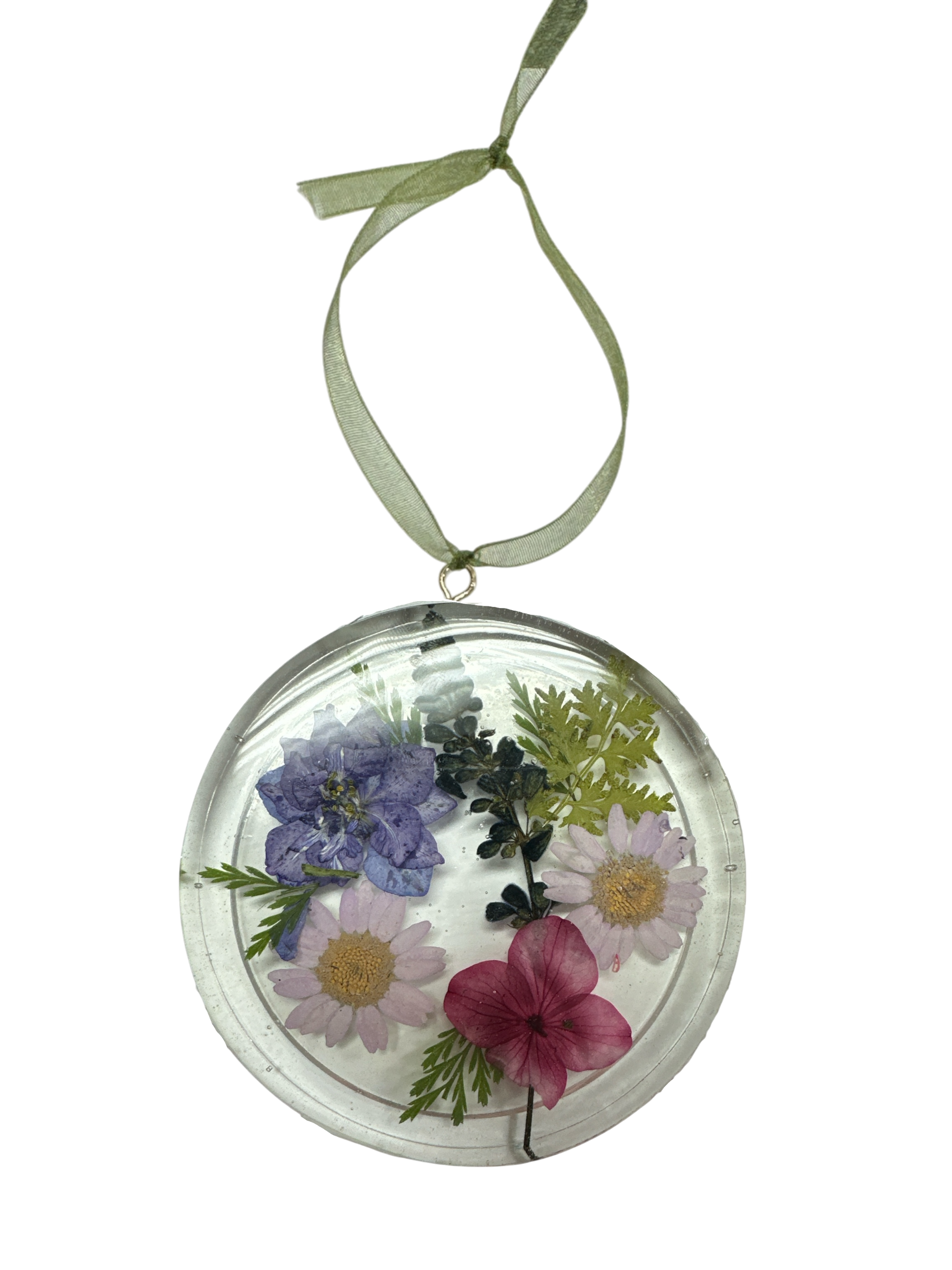 Handmade Pressed Flower Resin Suncatcher | Michelle Marie Boutique