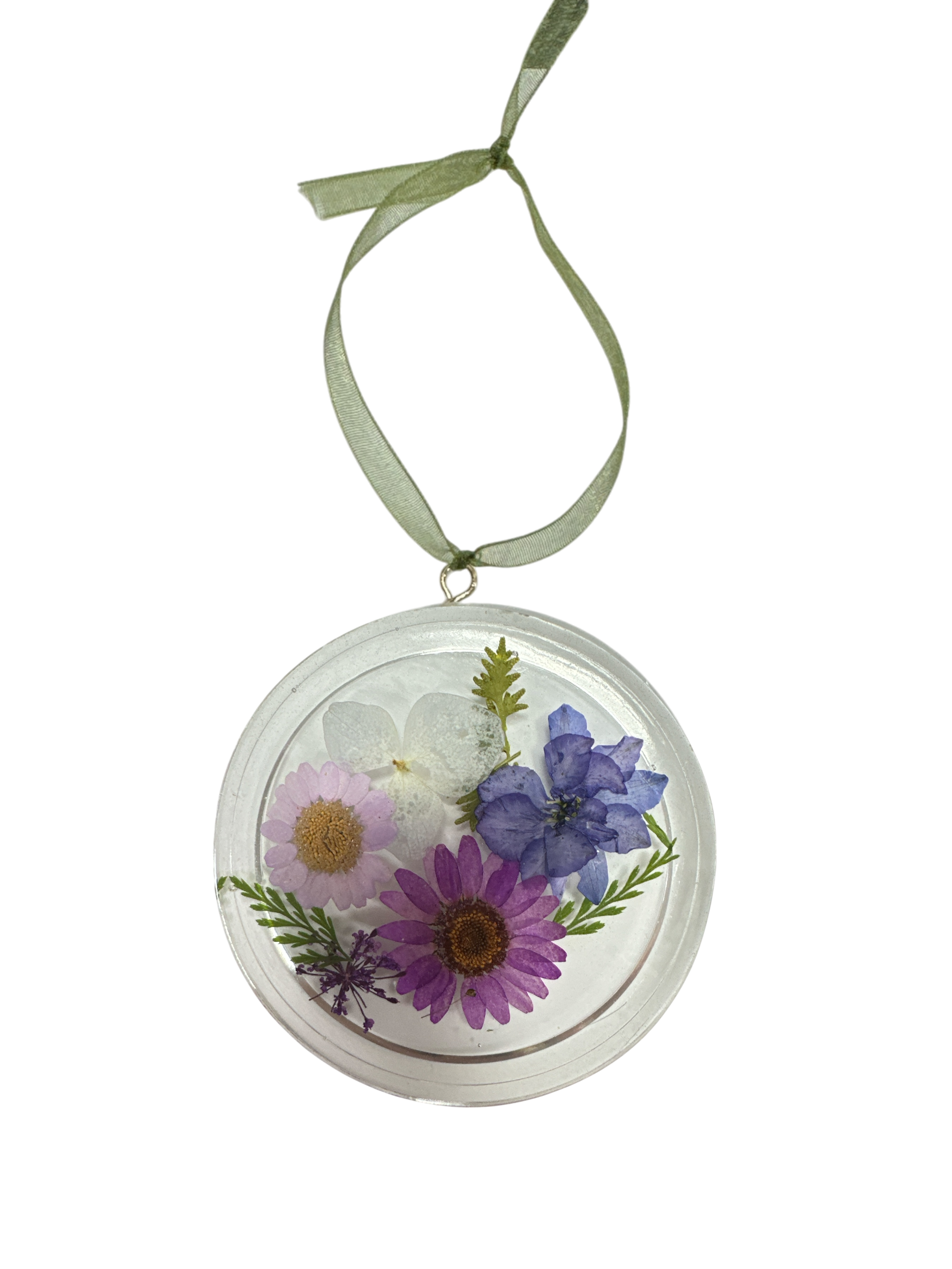 Handmade Pressed Flower Resin Suncatcher | Michelle Marie Boutique
