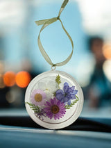 Handmade Pressed Flower Resin Suncatcher | Michelle Marie Boutique