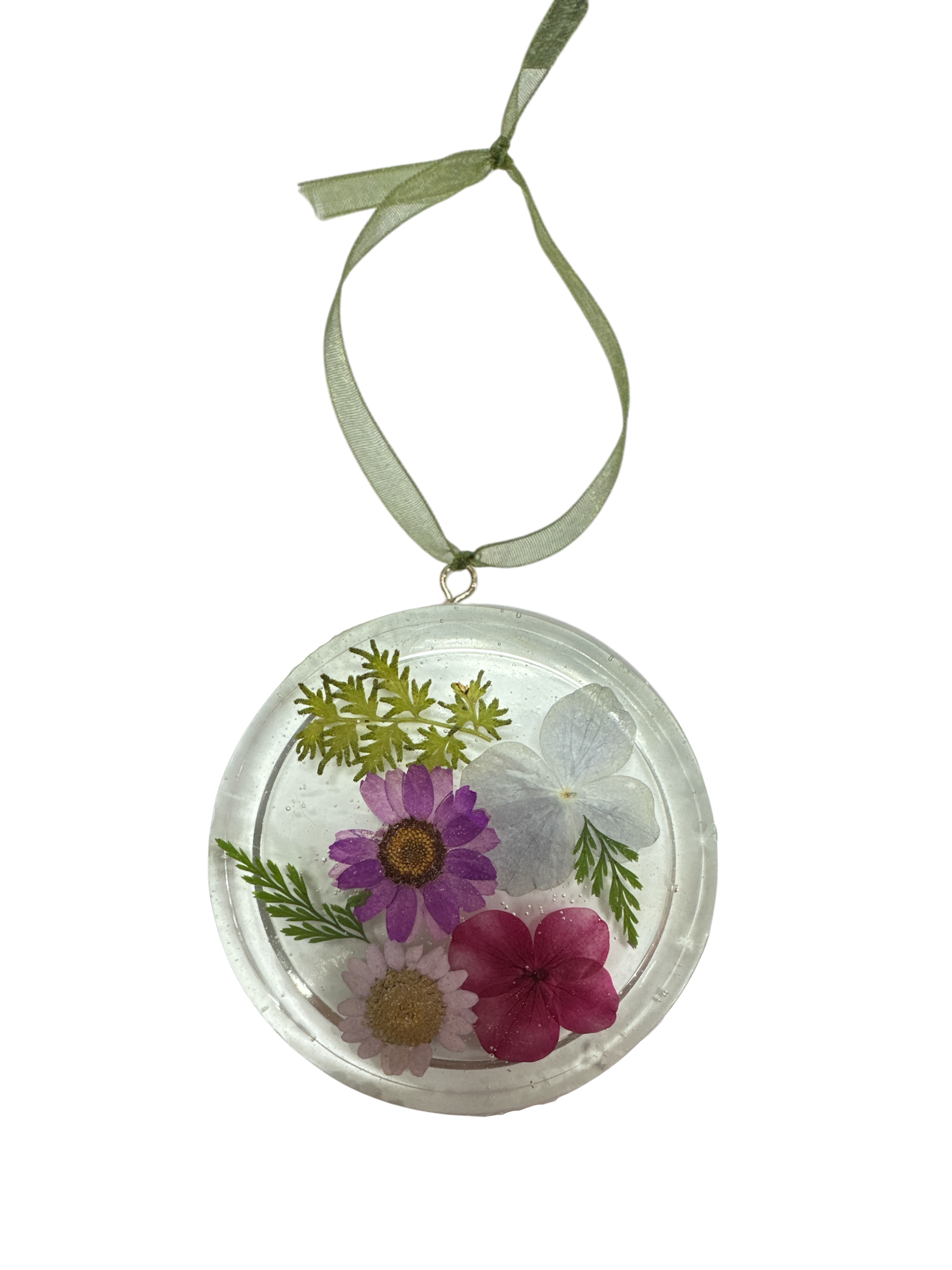 Handmade Pressed Flower Resin Suncatcher | Michelle Marie Boutique