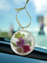 Handmade Pressed Flower Resin Suncatcher | Michelle Marie Boutique