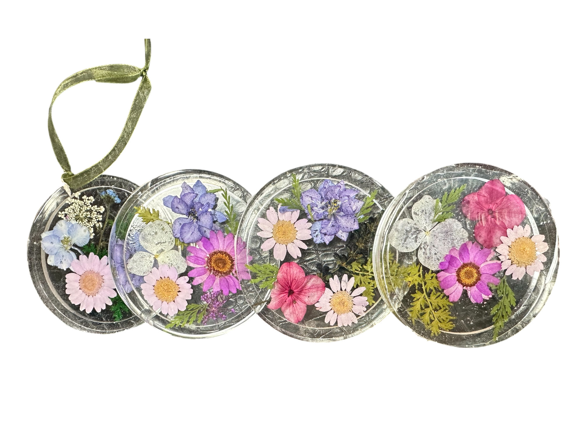 Handmade Pressed Flower Resin Suncatcher | Michelle Marie Boutique