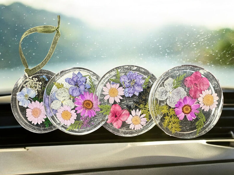 Handmade Pressed Flower Resin Suncatcher | Michelle Marie Boutique