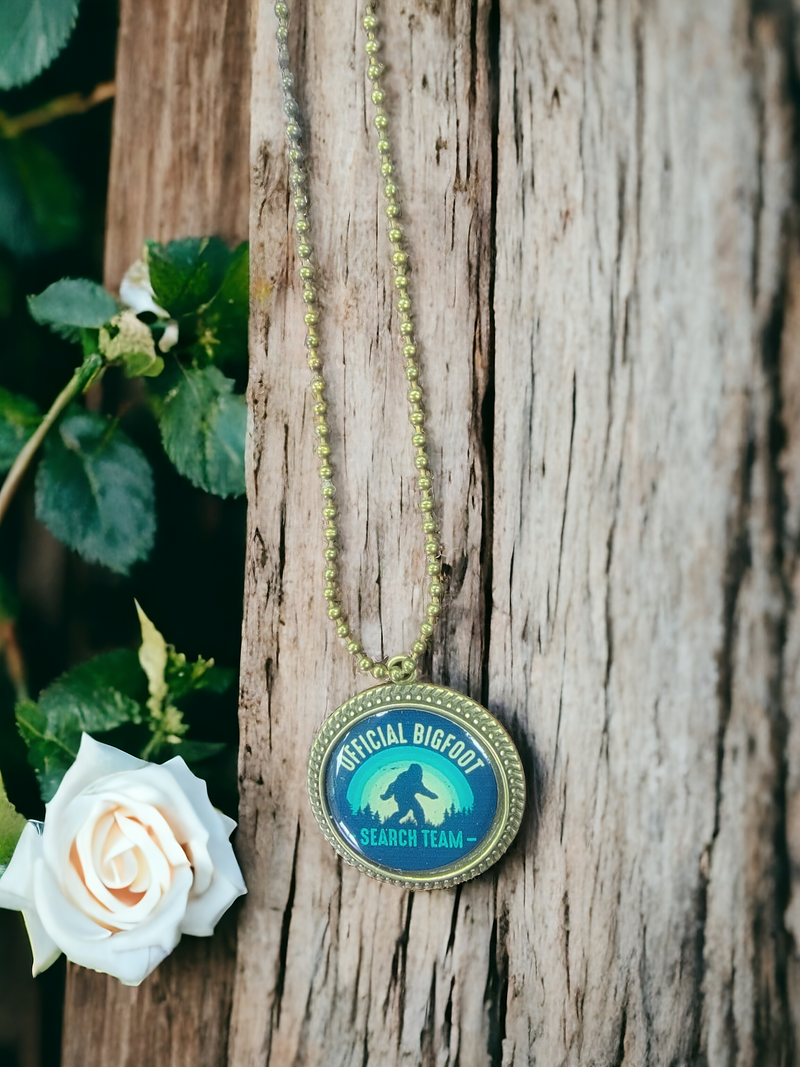 Unveiling the Mystery: Official Bigfoot Search Team Pendant Necklace for Sasquatch Fanatics