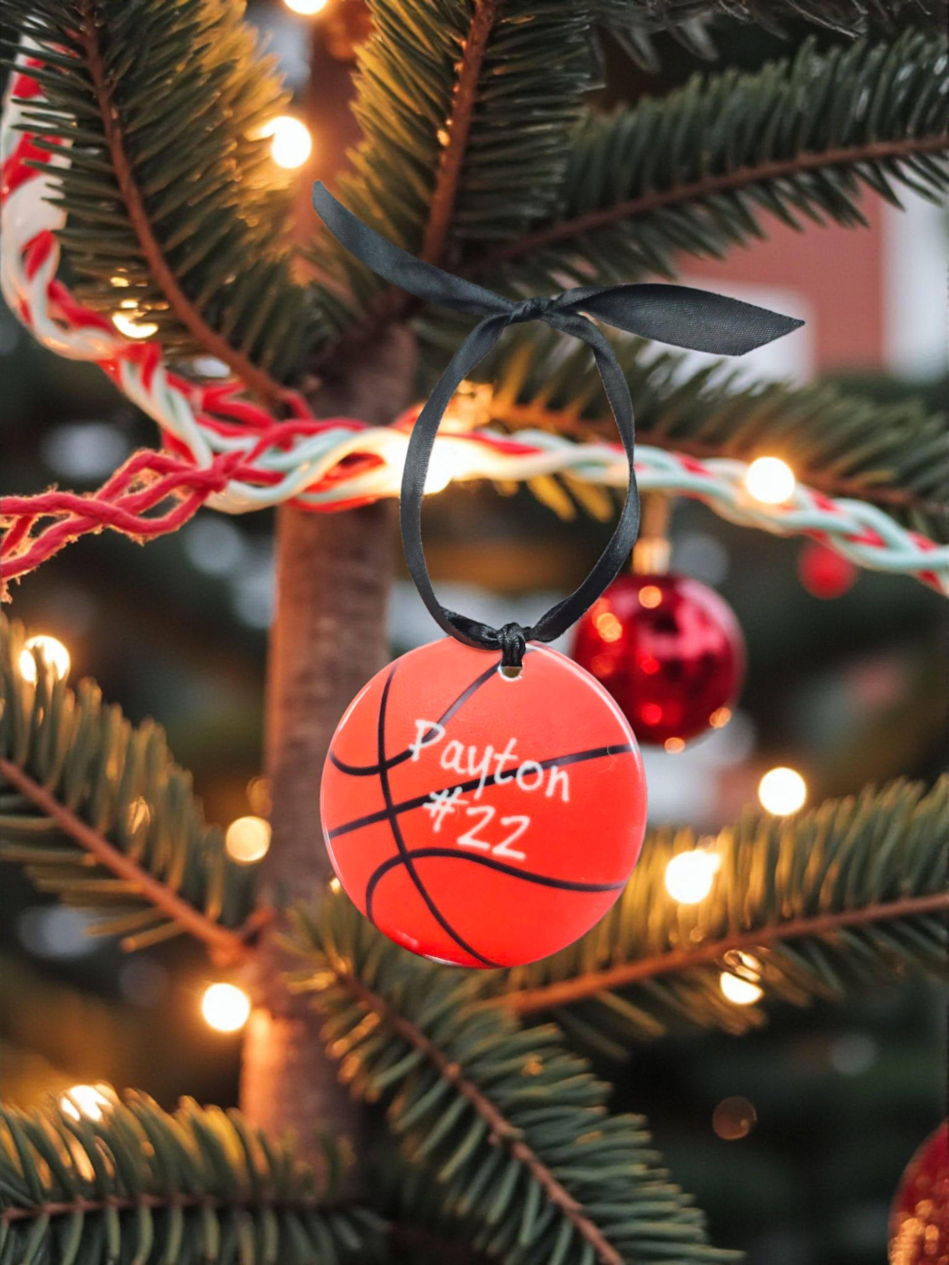 Personalized Basketball Ceramic Ornament | Player, Team Gifts, Coach Gift