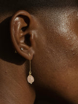 Elegant Gemstone & Gold Long Drop Earrings | Michelle Marie Boutique