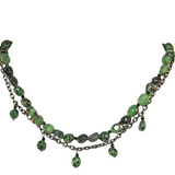 Green Ruby Zoisite Gemstone Necklace | A Luxurious Statement Piece