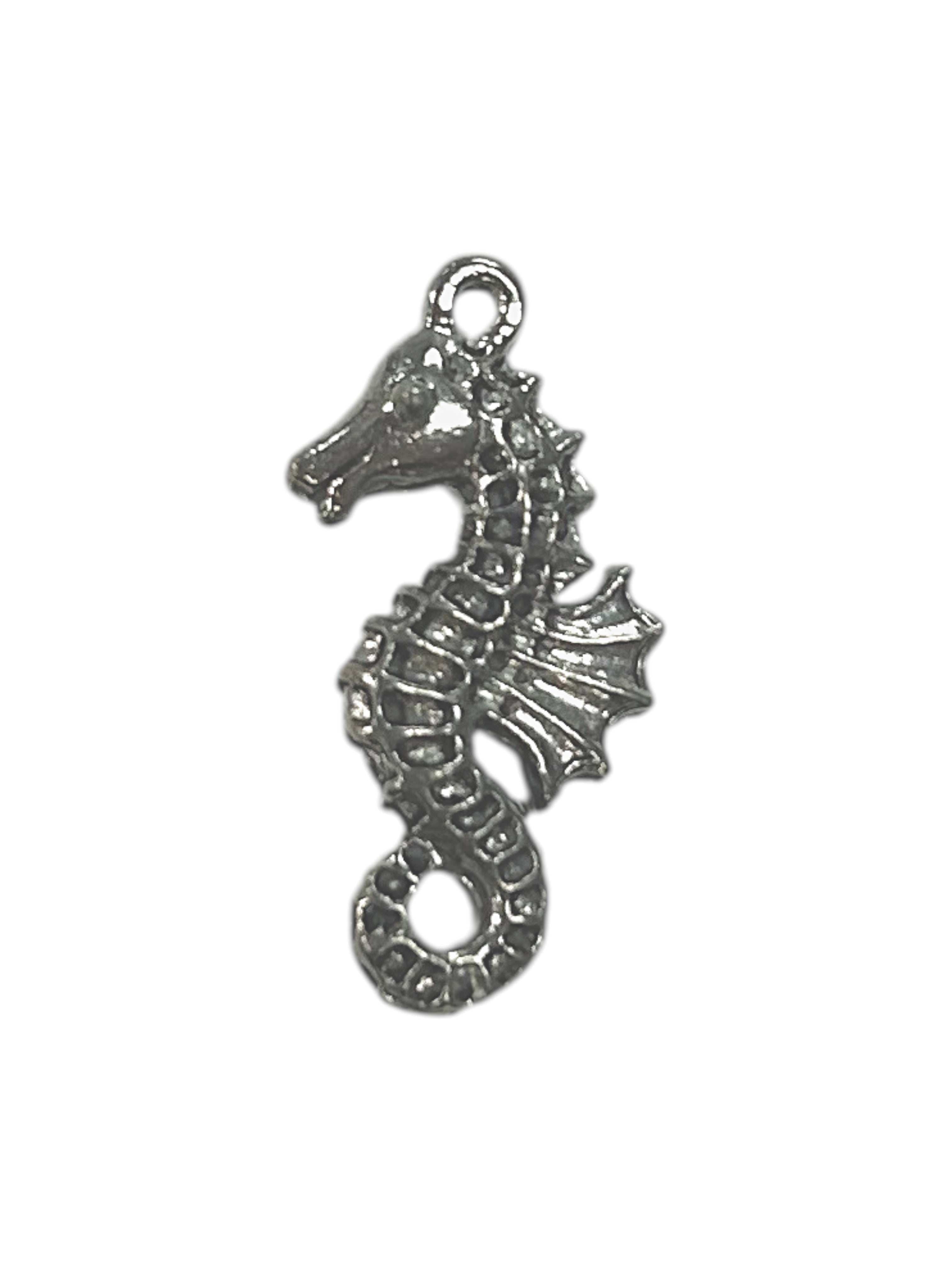 Silver Seahorse Pewter Charm Pendant | Travel Charm