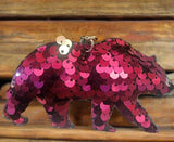 Color-Changing Sequin Bear Keychain - Cute and Fun Key Accessory