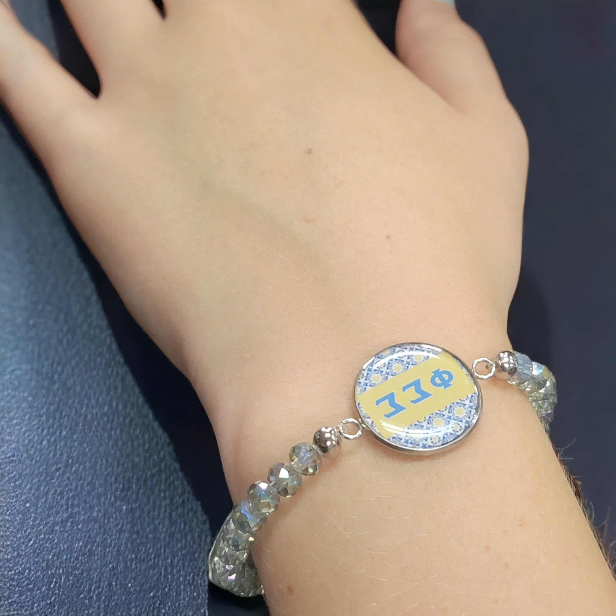 Crystal Alpha Phi Omega Bracelet | A Perfect Gift for APO Fraternity Girls