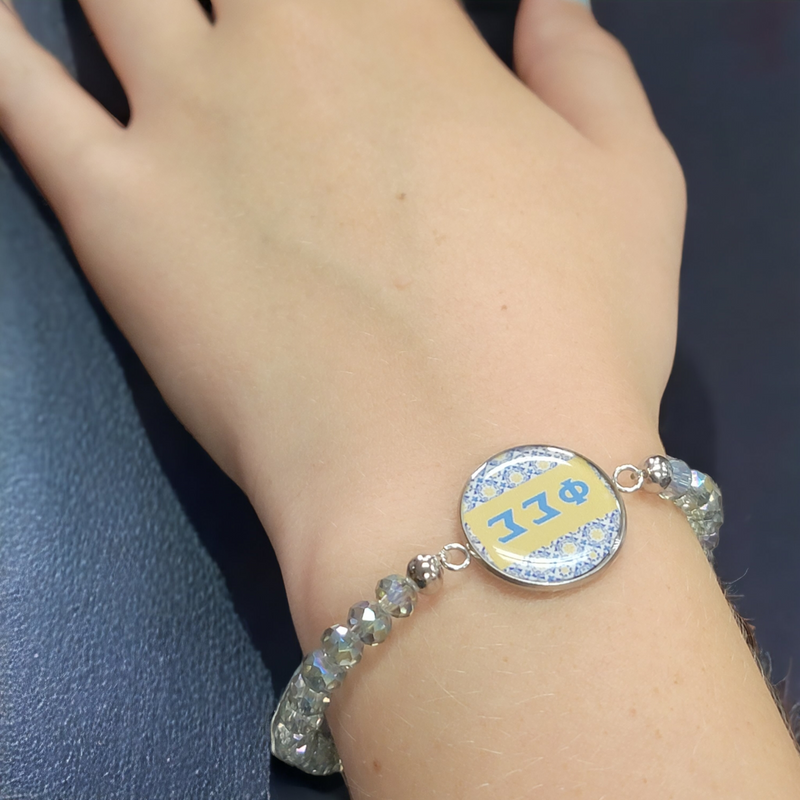 Crystal Alpha Phi Omega Bracelet | A Perfect Gift for APO Fraternity Girls
