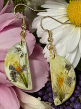 Ephemeral Bloom Drop Resin Earringss