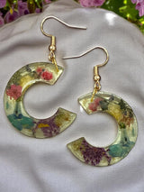 Ephemeral Bloom Drop Resin Earringss
