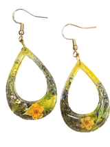 Ephemeral Bloom Drop Resin Earringss