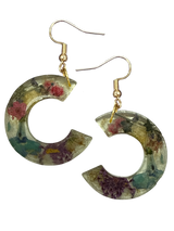 Ephemeral Bloom Drop Resin Earringss