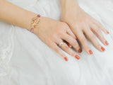 Strawberry Quartz and Rhodonite  Bracelet | A Delicate and Earthy Combination