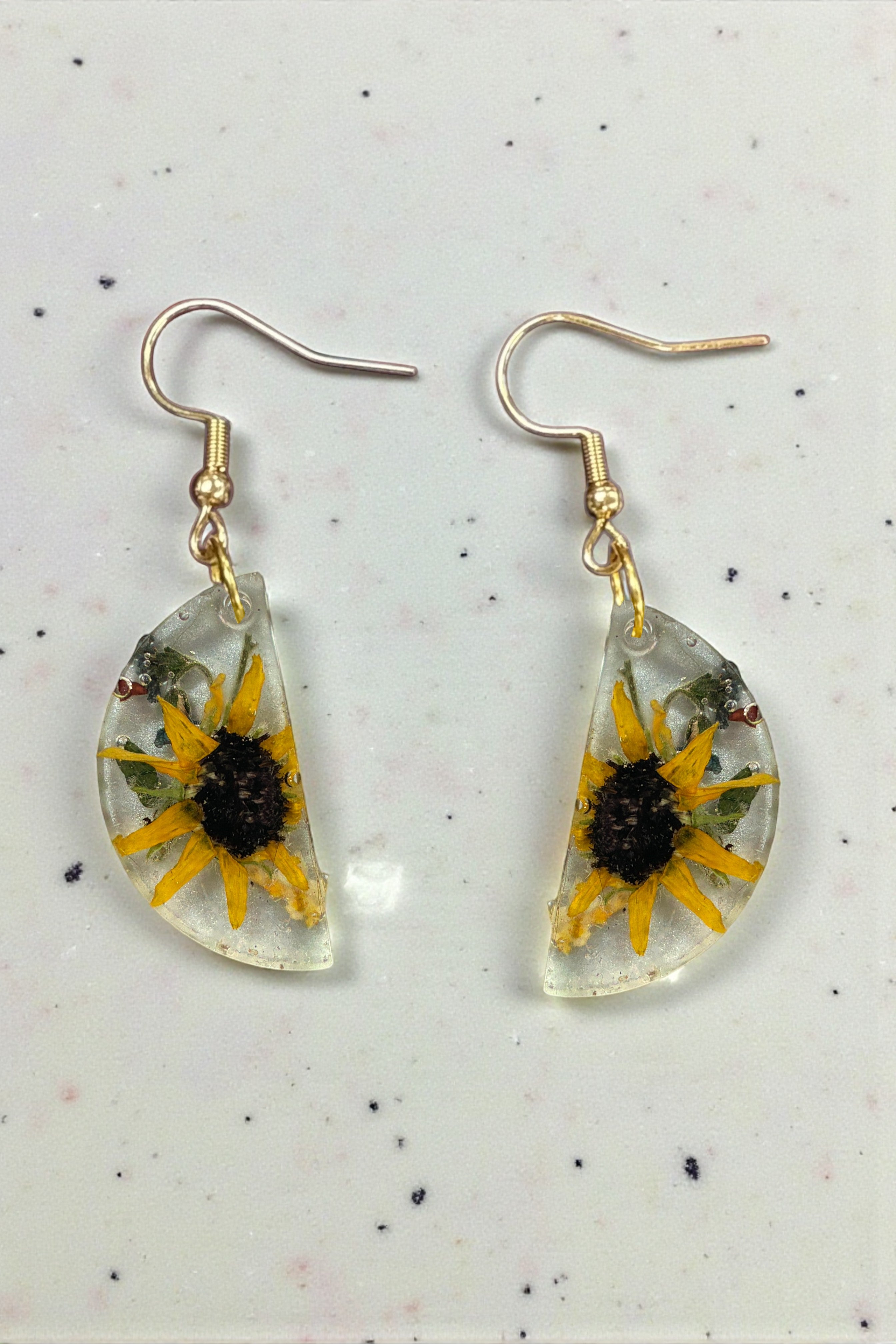 Eternal Bloom Drop Resin Earrings