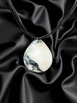 Striking Mexican Jasper Triangle Pendant | Earthy Elegance & Grounding Energy