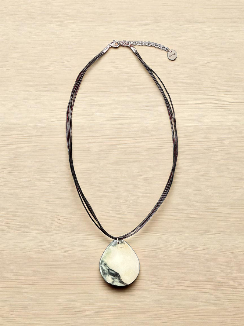 Striking Mexican Jasper Triangle Pendant | Earthy Elegance & Grounding Energy