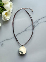 Striking Mexican Jasper Triangle Pendant | Earthy Elegance & Grounding Energy