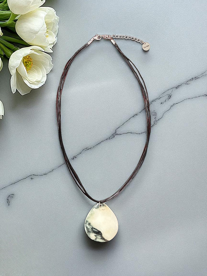 Striking Mexican Jasper Triangle Pendant | Earthy Elegance & Grounding Energy